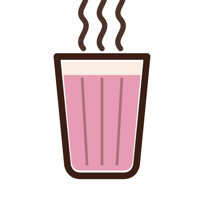 Illustration: Kashmiri Pink Chai von oben